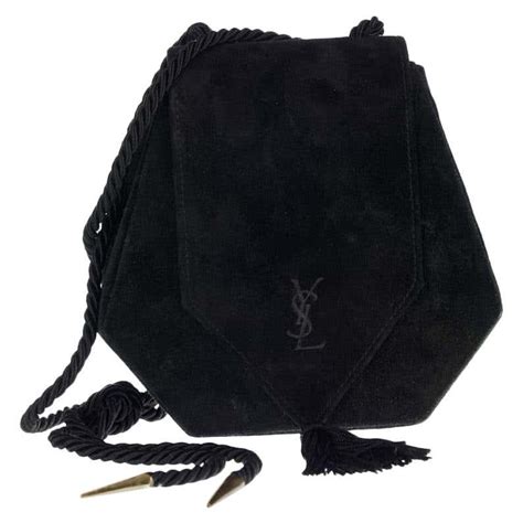 black on black ysl crossbody|ysl black crossbody with tassel.